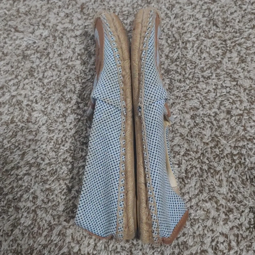 Tory Burch Lonnie Espadrilles Textile Sandals Women's Size 7.5